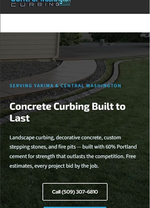 Central Washington Curbing Gets a New Website | Bondbyte, Inc