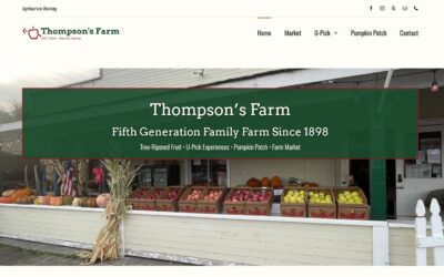 Thompson’s Farm Gets a New Website — And Ditches Earthlink and Saves