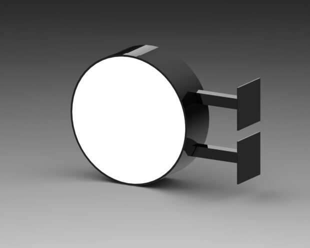 24 inch round pre-fabricated blade sign