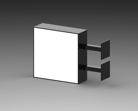 24 inch square pre-fabricated blade sign