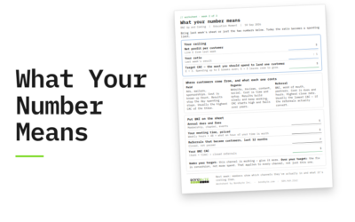 The Most You Should Spend to Get a Customer